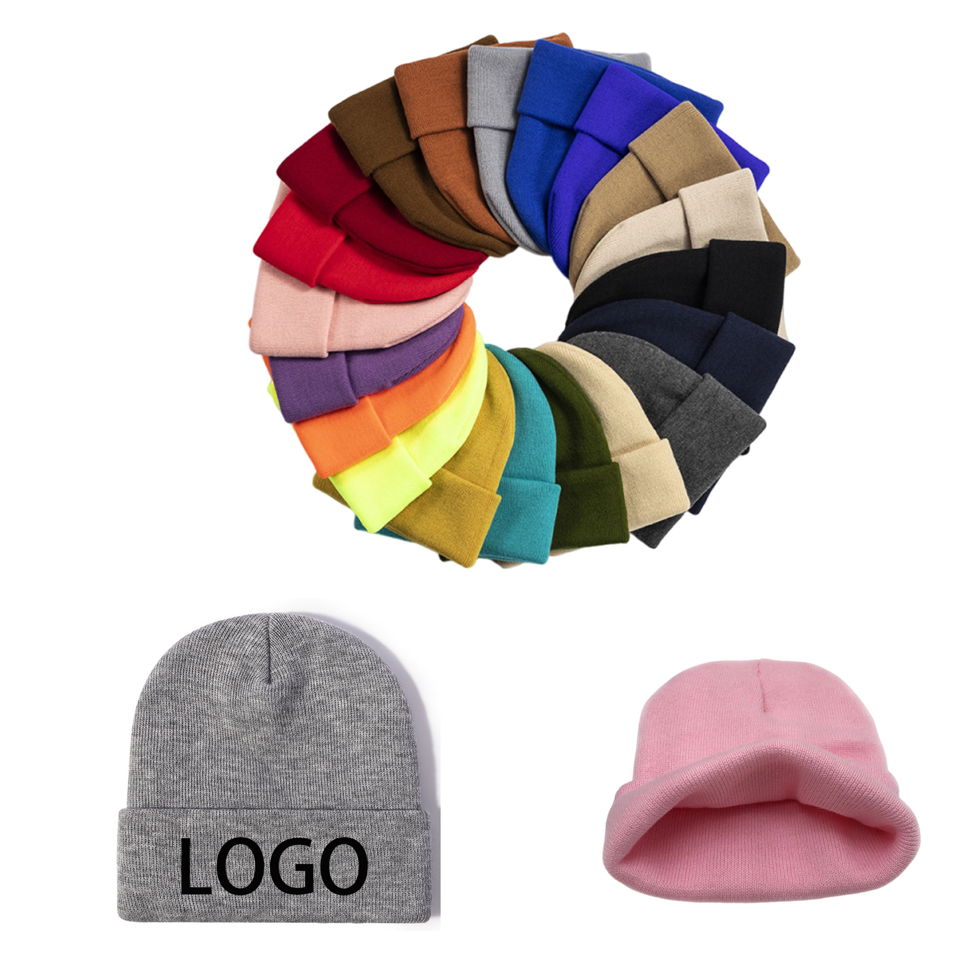 Winter Warm Knitted Cap For Men Women 2