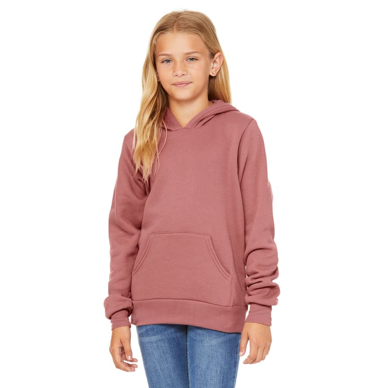 Bella + Canvas Youth Sponge Fleece Pullover Hooded Sweatshirt 7