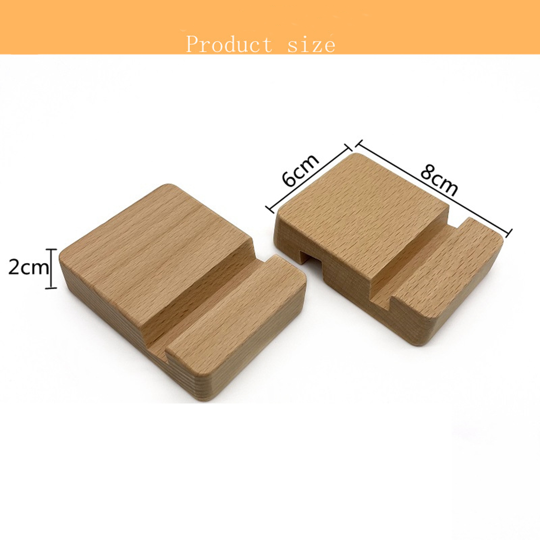Wooden Phone Stand Desk Holder 2