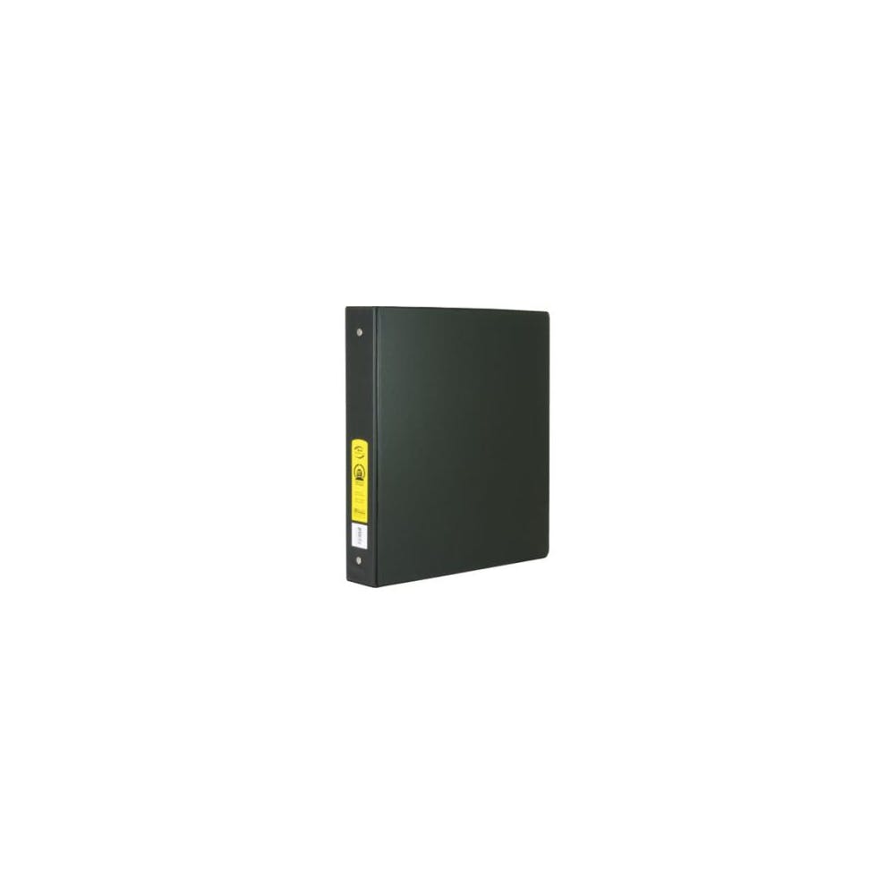 1.5" 3-Ring Binders - Black 2 Pockets 1