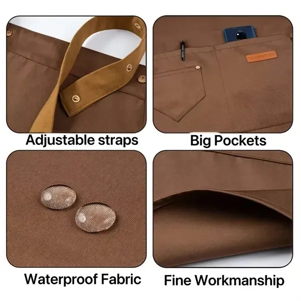 Waterproof Cooking Apron with Multiple Pockets 11