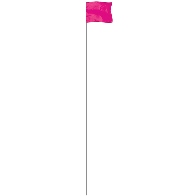 Pink 4" x 5" Marker Flag on a 36" Wire 4