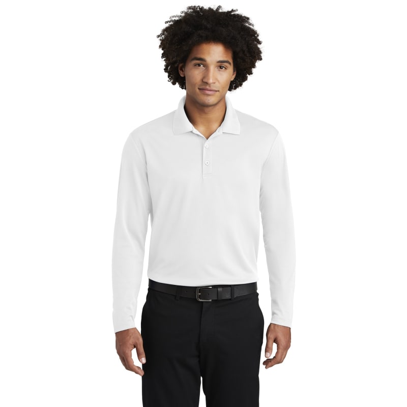 Sport-Tek PosiCharge RacerMesh Long Sleeve Polo. 12