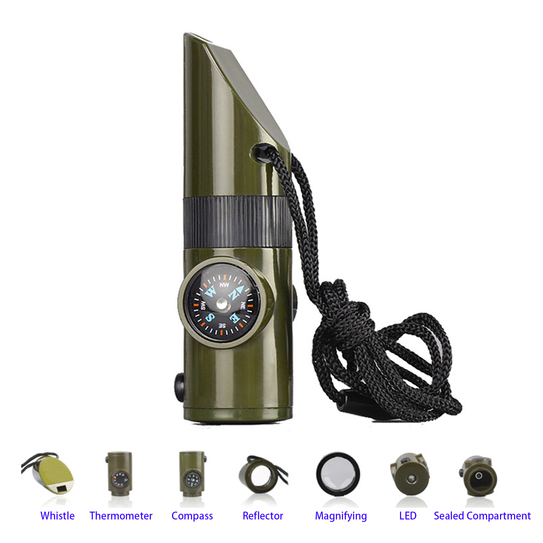 7 in 1 Survival Whistle 2