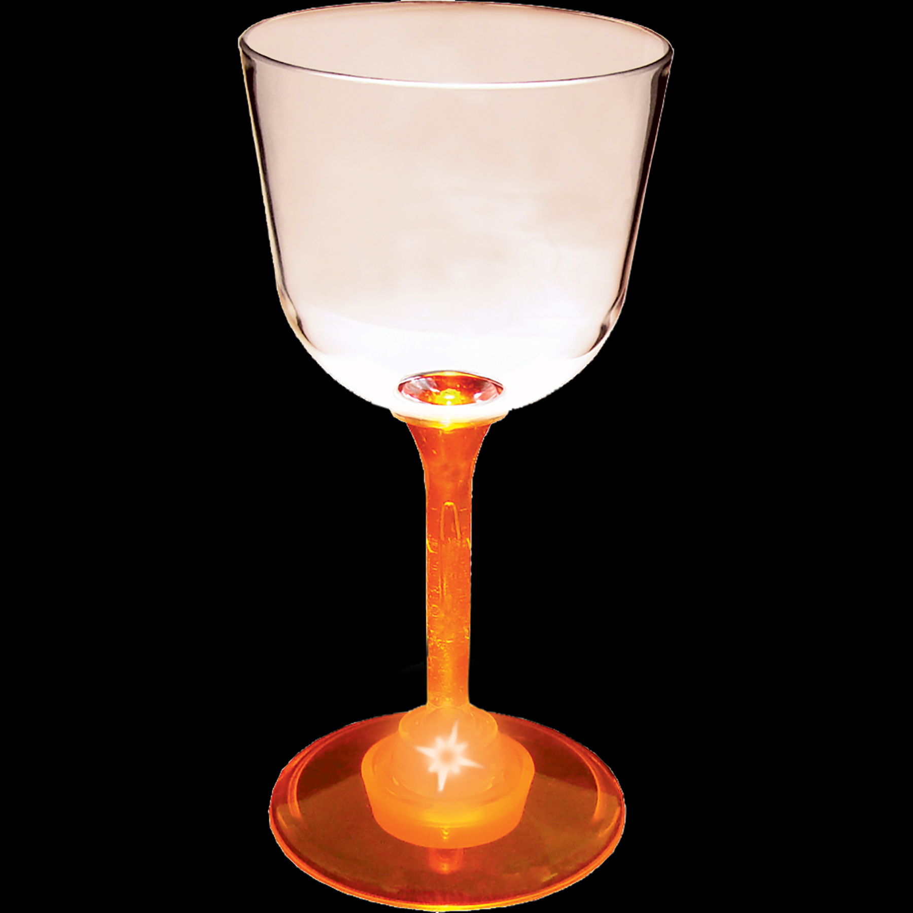 7oz Light Up Standard Stem Plastic Wine Glass