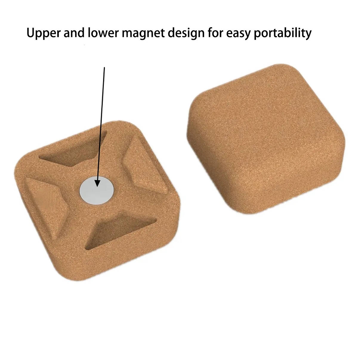 Promotional Portable Magnetic Cork Laptop Holder 2