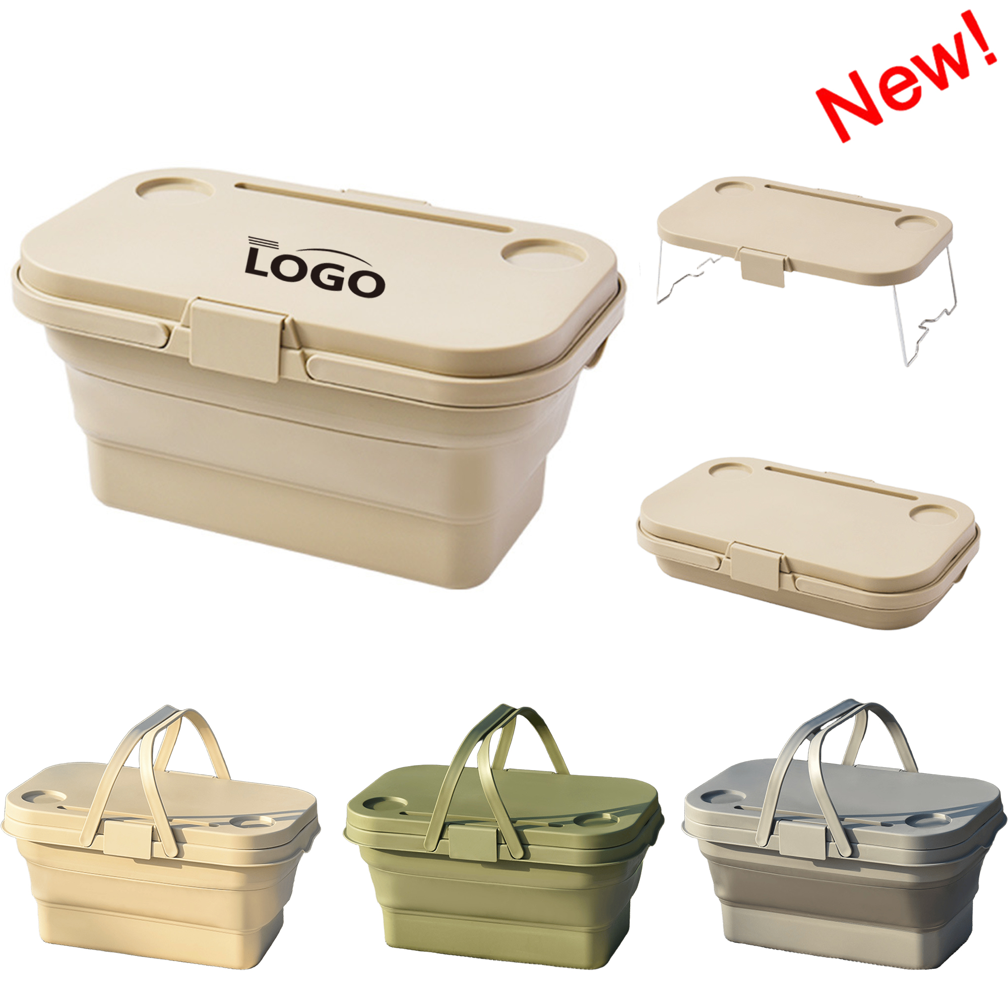 18L Collapsible Outdoor Camping Portable Picnic Basket 9