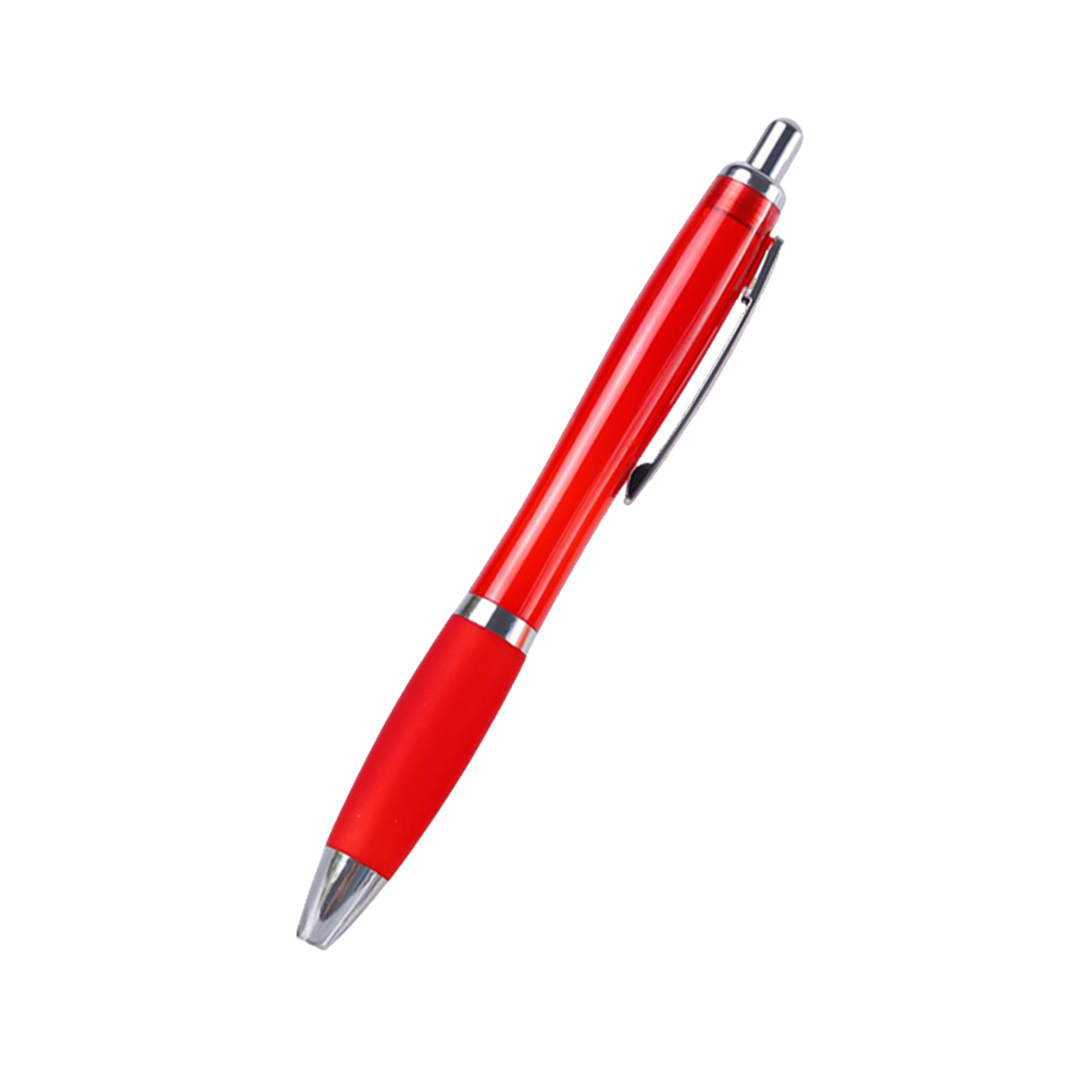 Retractable Ballpoint With Rubber Grip 5.6" 2