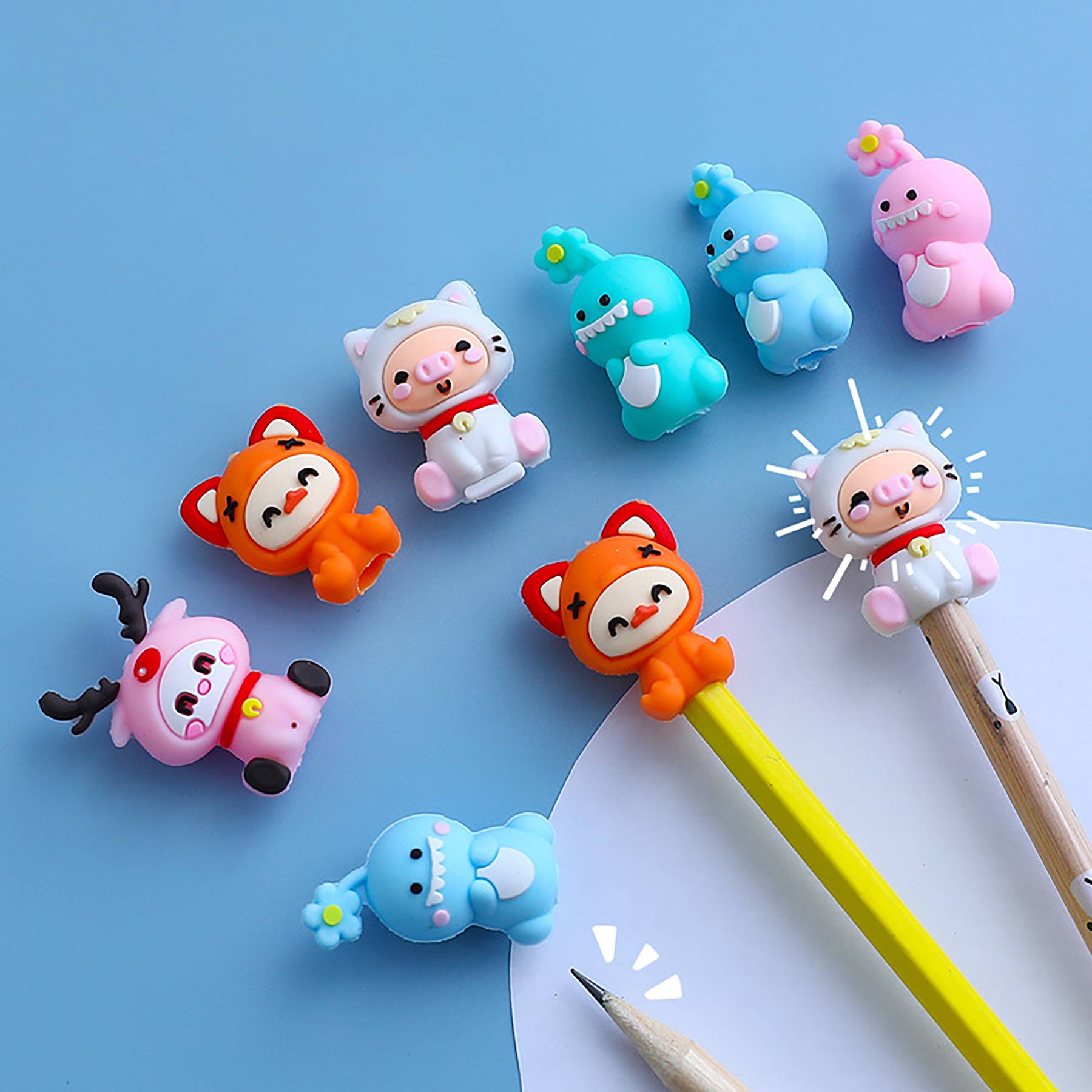 Silicone Pencils Protection Cap Pen Topper Cover 1