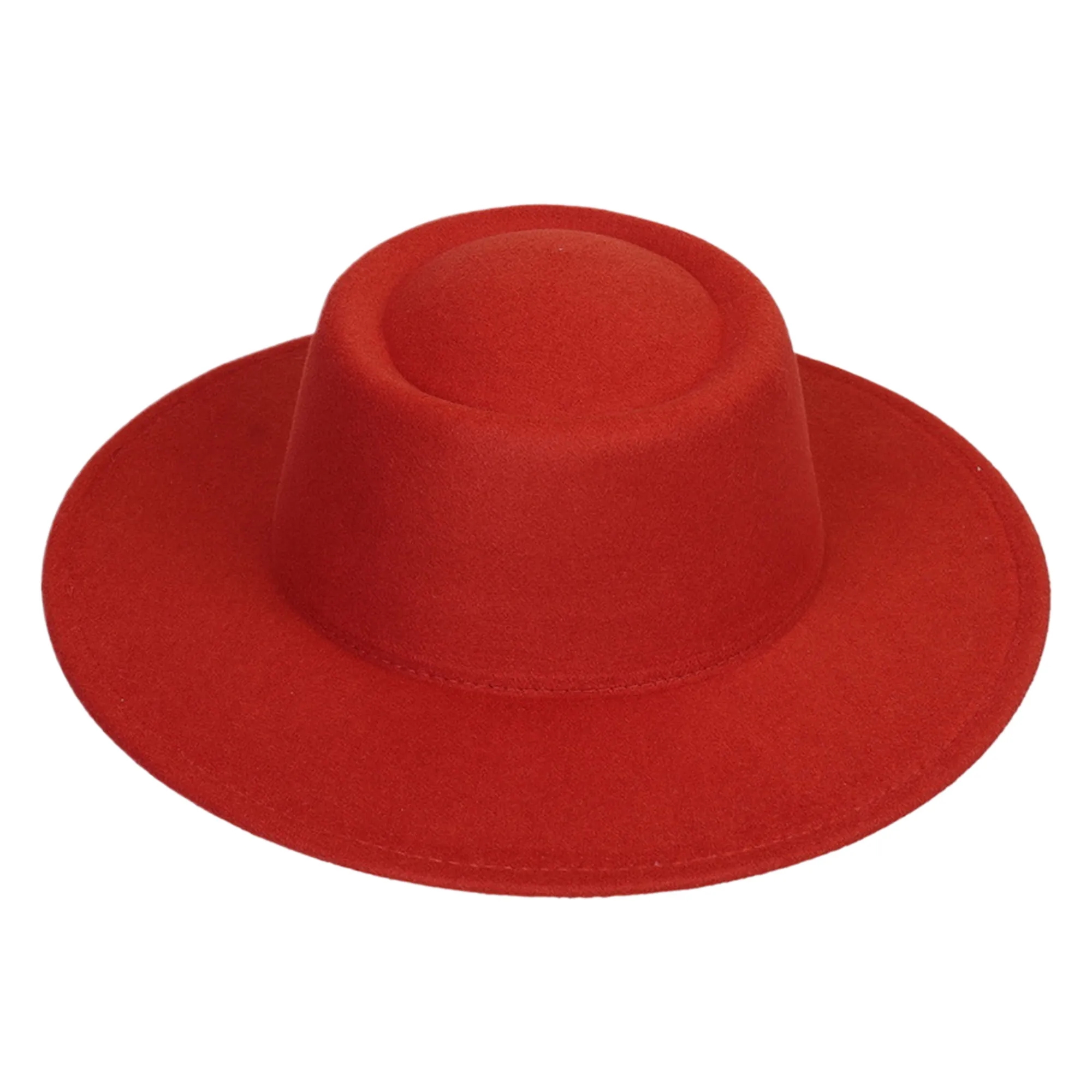 MOQ50 Wide Brim Vintage Fedora Hat 11