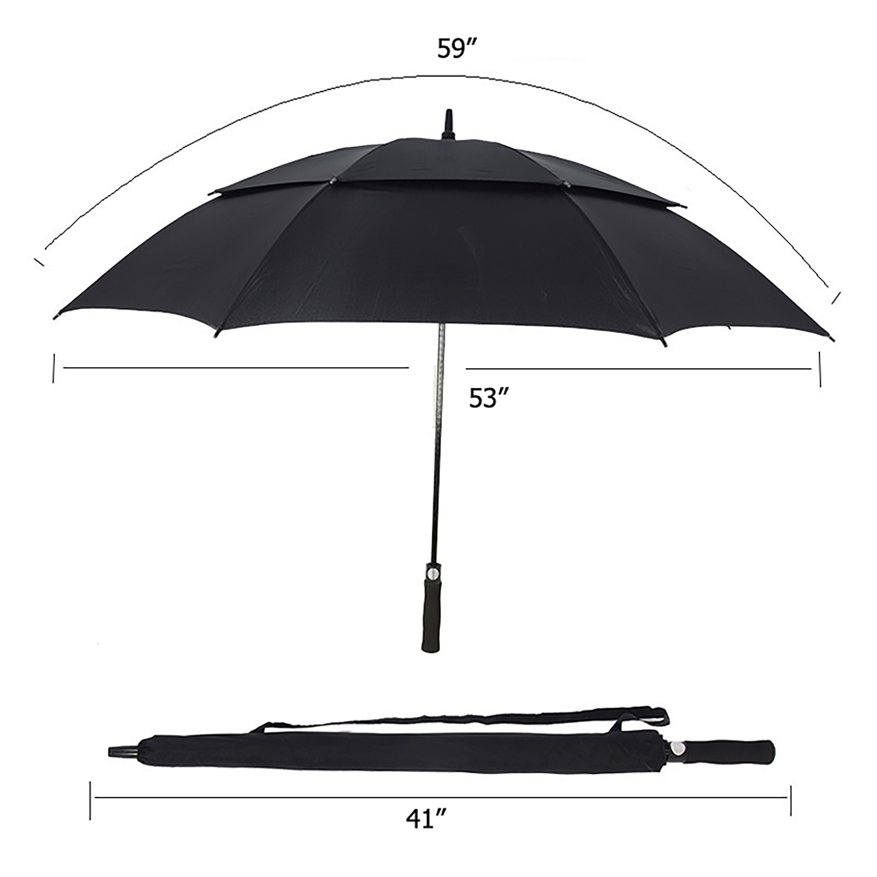 Automatic Open Golf Umbrella With Double Layer 3