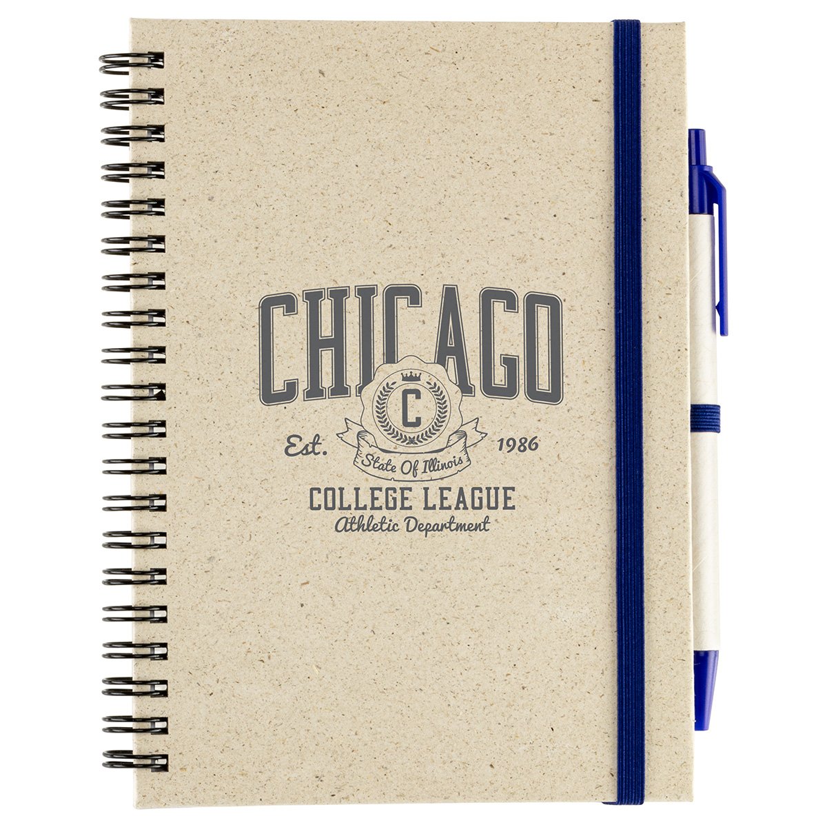 Prairie Fragrant Grass Recycled Spiral Notebook with Pen 23