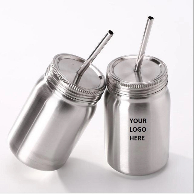 Stainless Steel Mason Jar 1