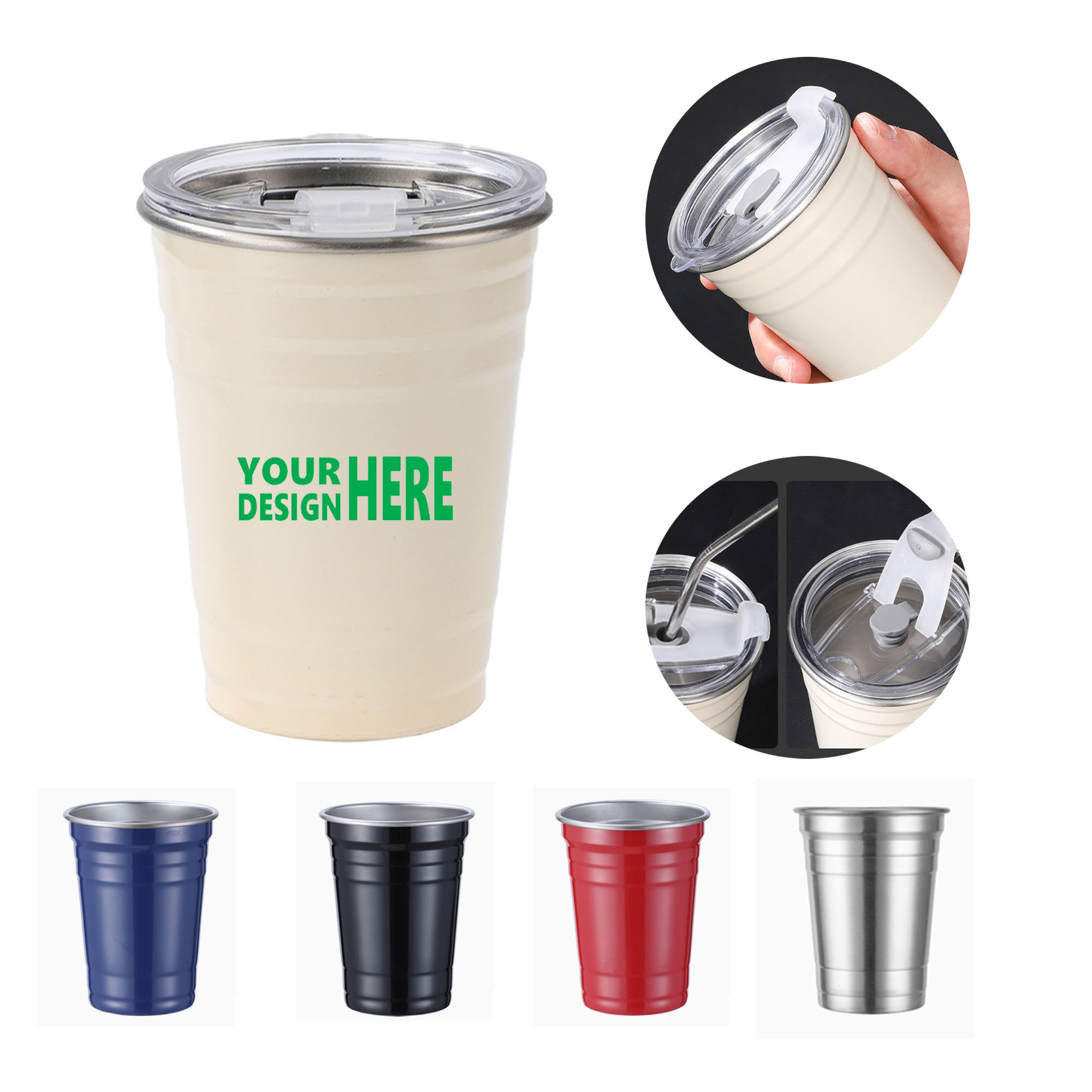 18OZ Reusable Aluminum Cup 1