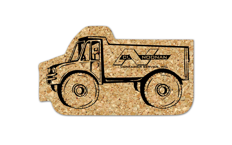 Dump Truck Cork Coaster