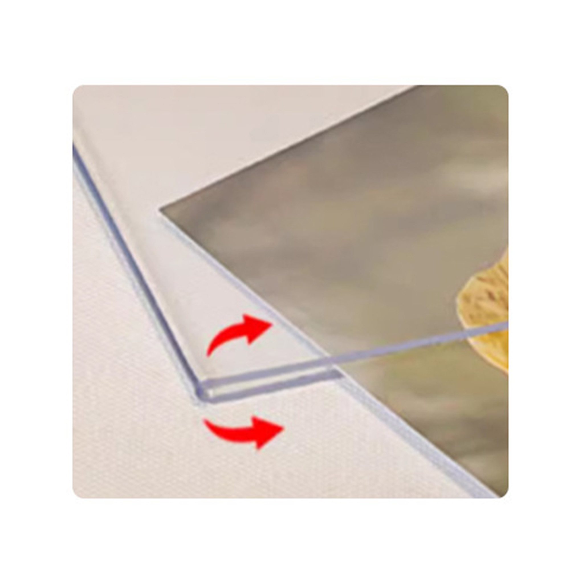 Picture Frame U-shaped Wood Base Acrylic Photo 4