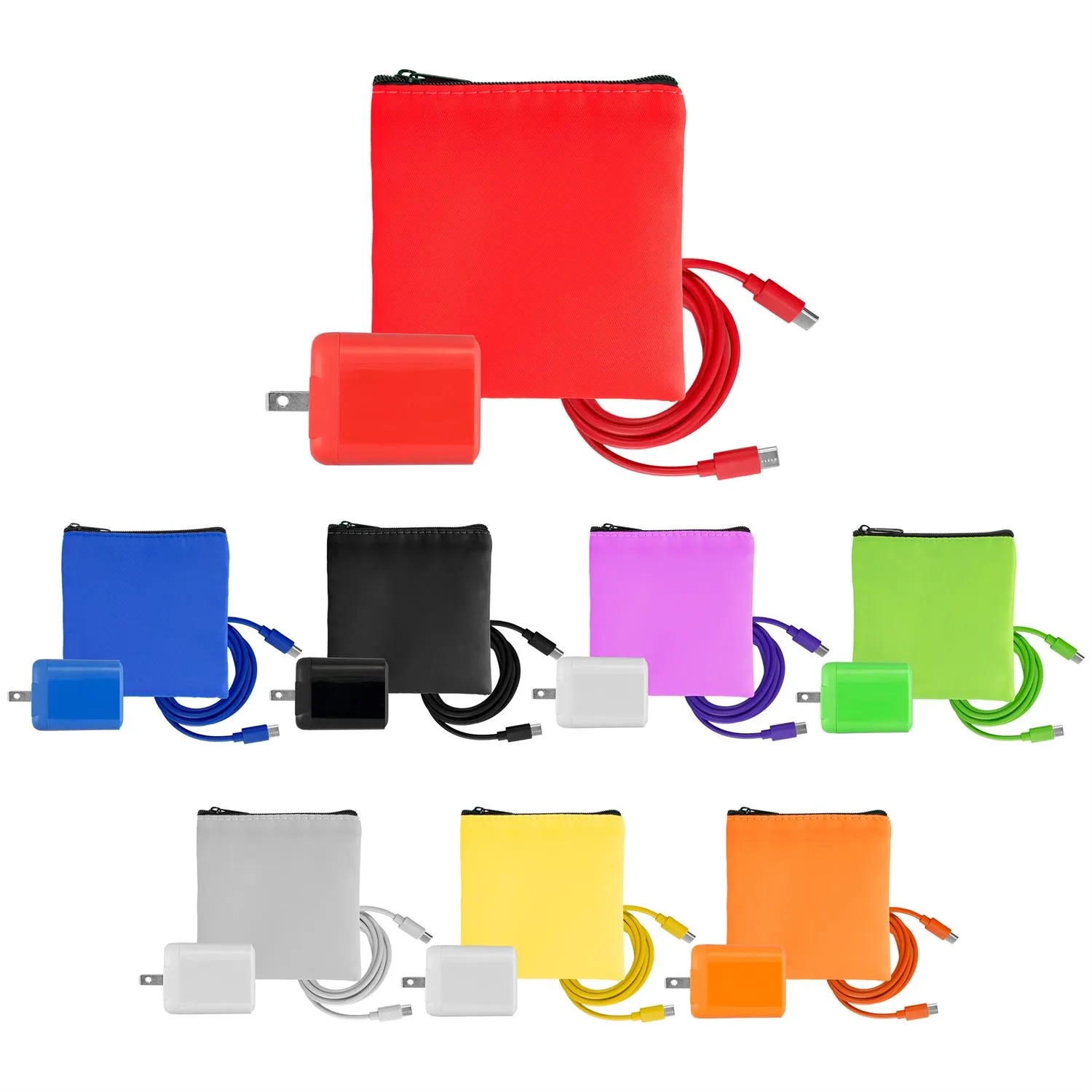 Colorful RPET Fast C to C Charging Set 10