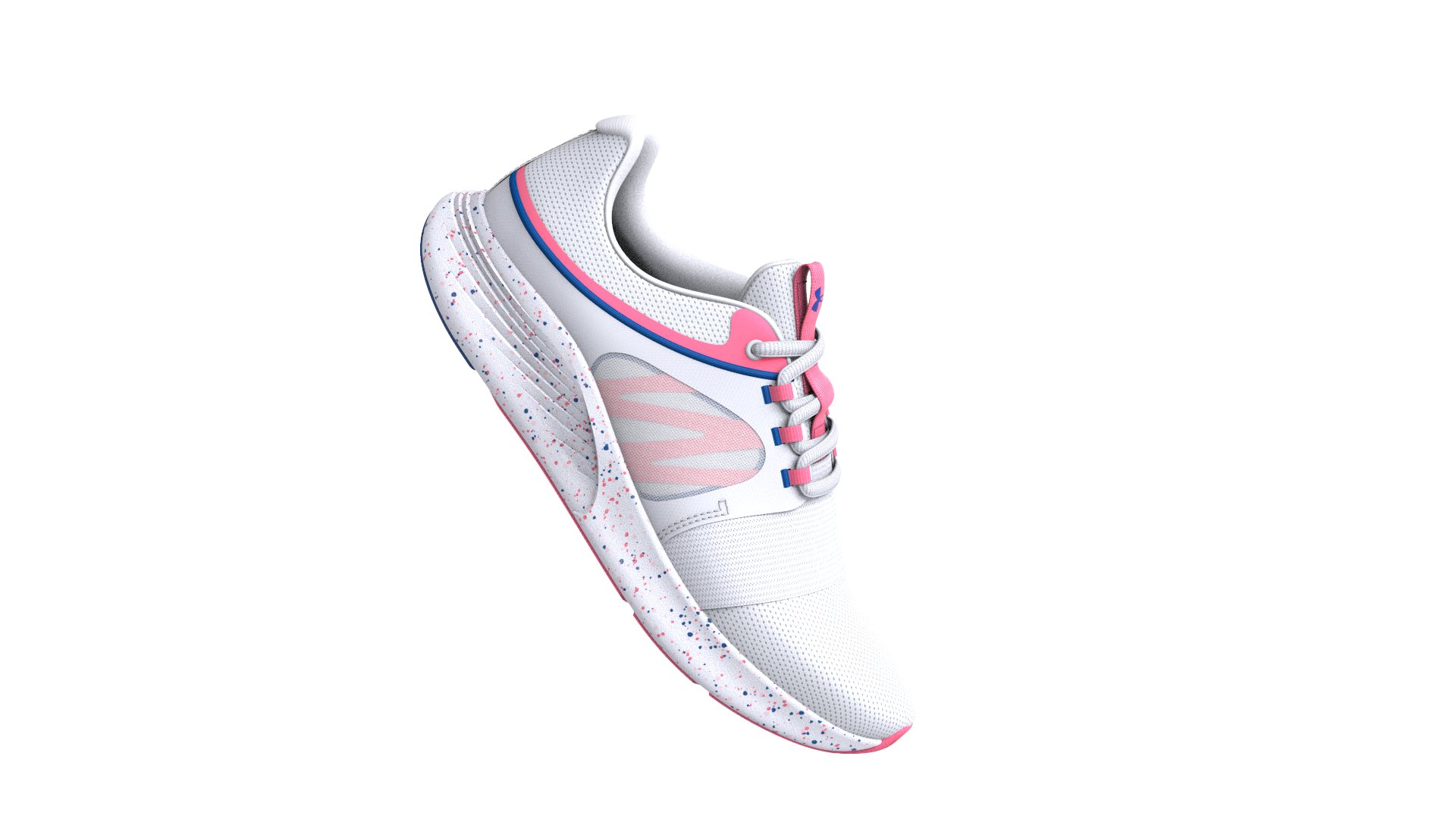 UA Charged Breathe Bliss Paint Splatter Women's Sportstyle Shoes 3