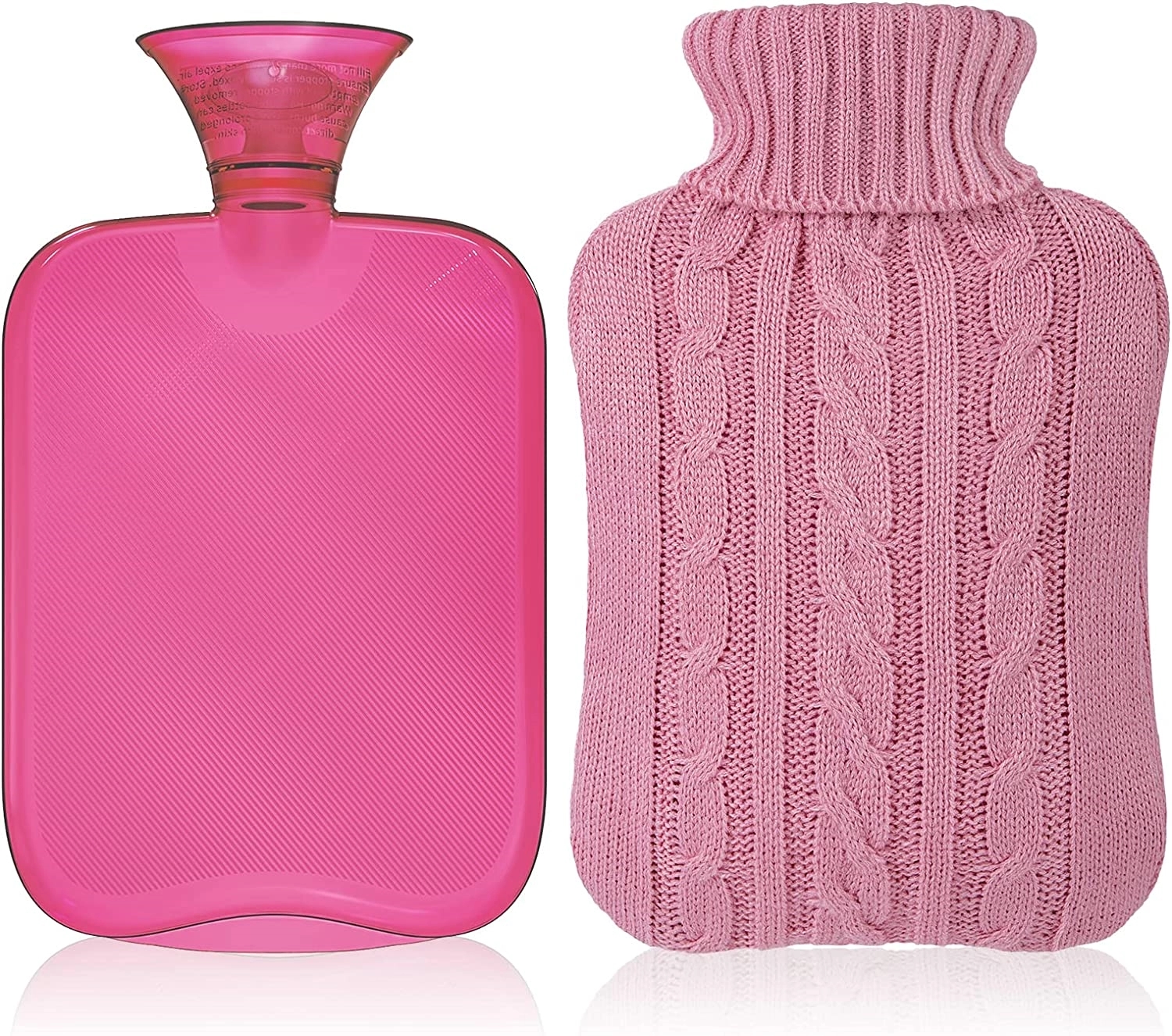 2000Ml 2 Liter Rubber Hot Water Bottle With Cover Knitted 6