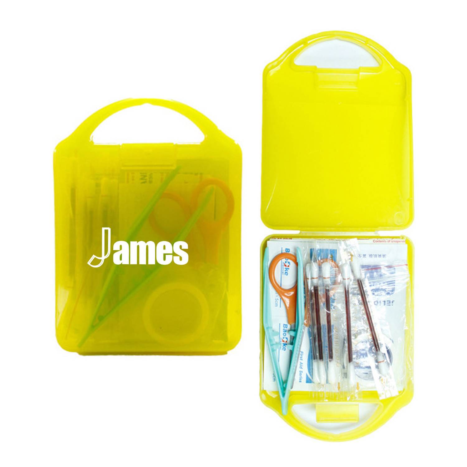 Mini Plastic First Aid Case Kit 4