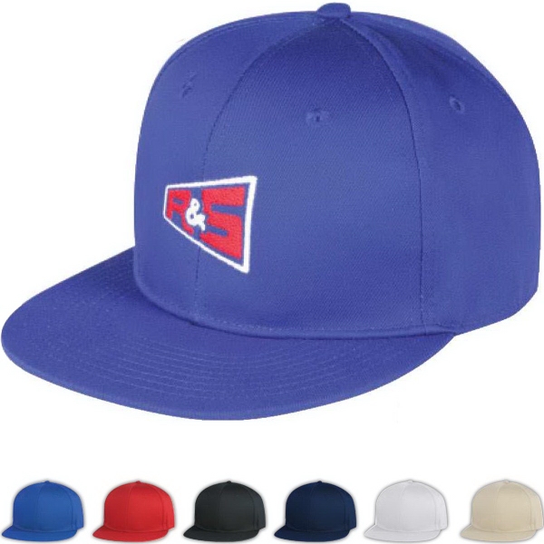 Pro style constructed chino cotton twill cap with flat bill 1