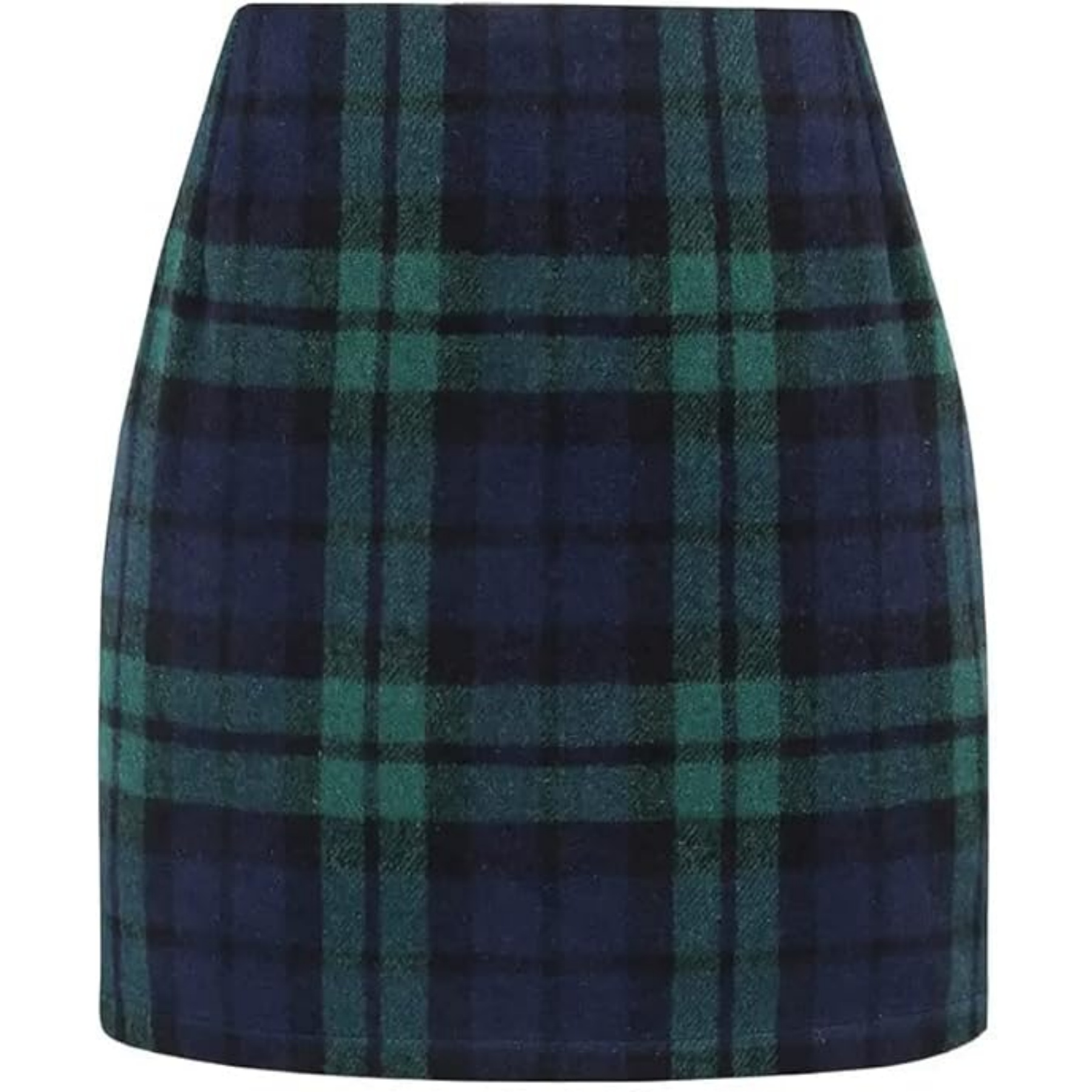 Womens Wool Plaid Mini Skirt 29