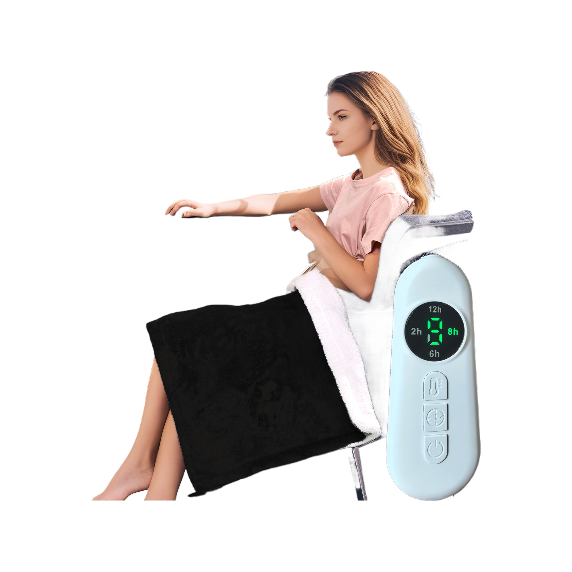 Electric Heating Blanket Knees Blanket Washable Office Warming Throw 6