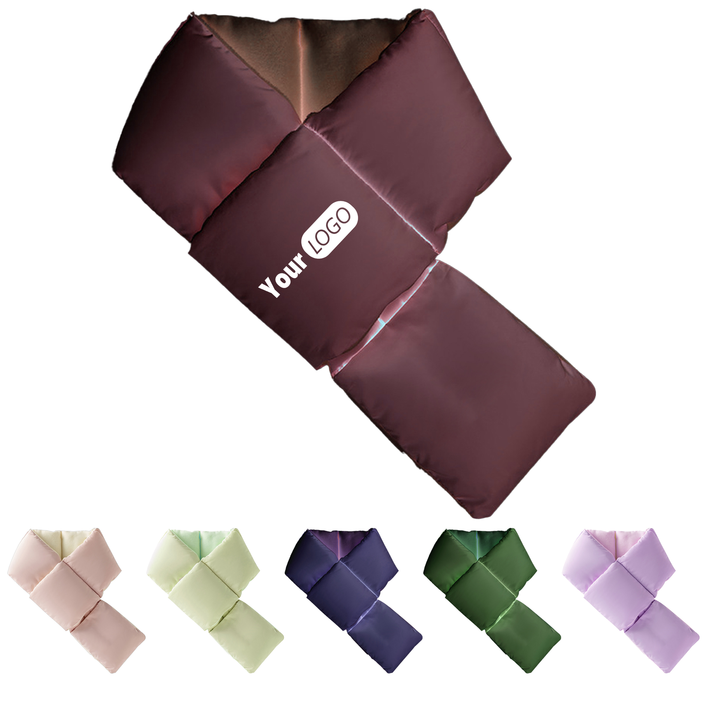 Cotton Puffy Insulated Scarf For Ultimate Warmth 3