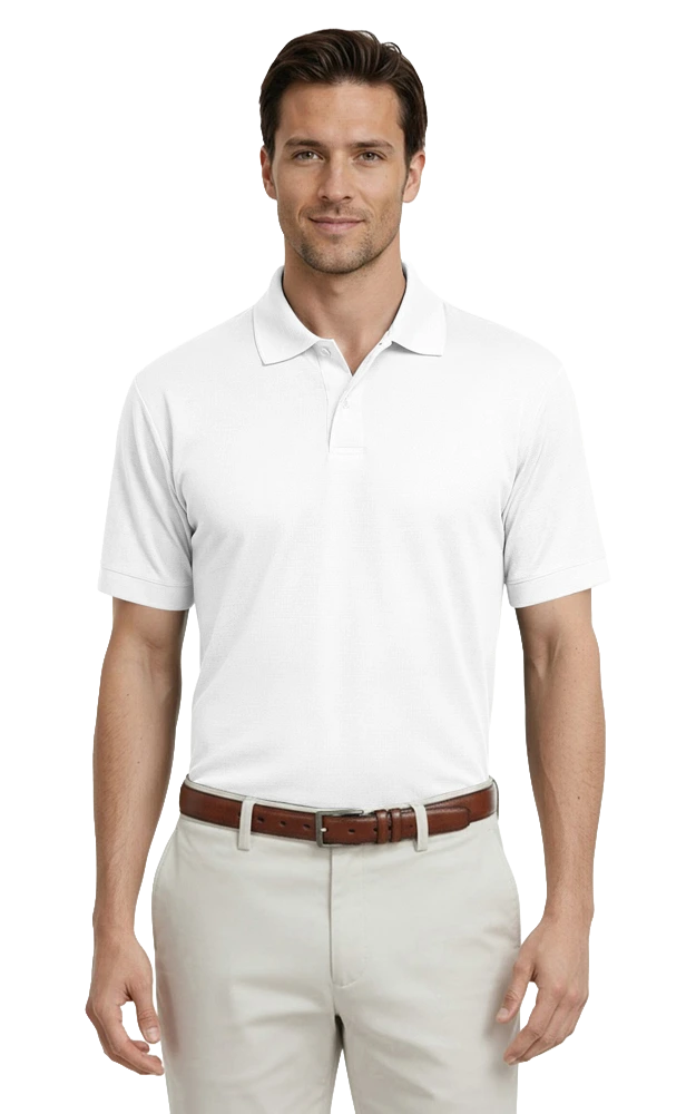 Adult Tonal Stripe Wicking Polo 7