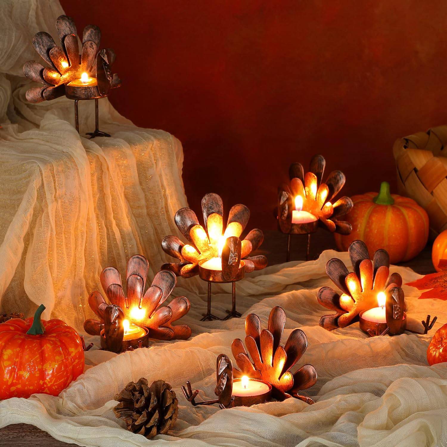 Turkey Metal Tea Light Candle Holder 9