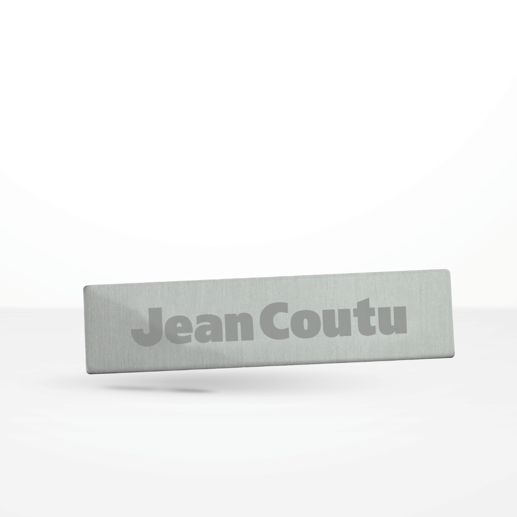 Custom Shaped Laser Engraved Nametag 2
