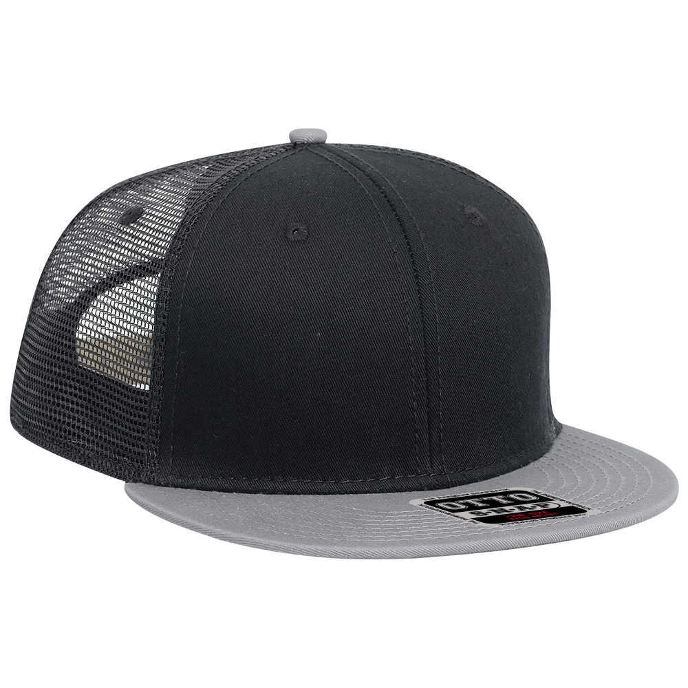 OTTO CAP® OTTO SNAP 6 Panel Pro Style Mesh Back Trucker Snapback Hat 59
