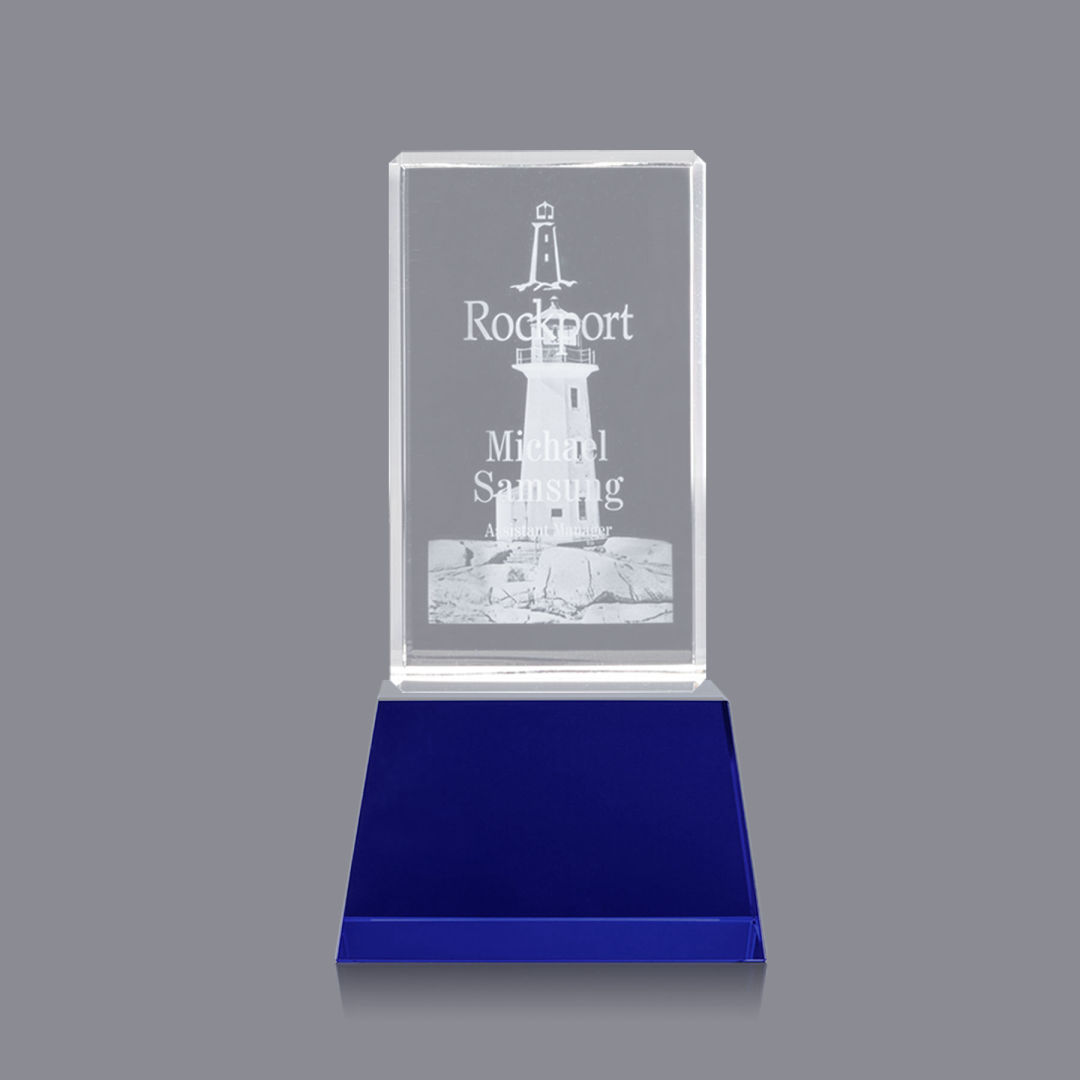 Robson 3D Award on Base - Blue 12