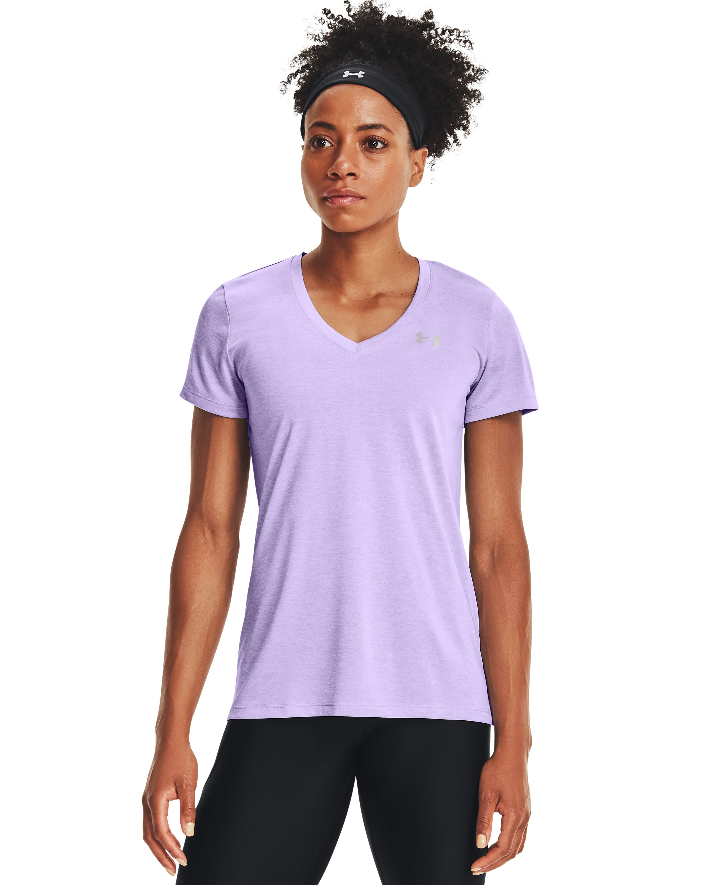 UA Tech Twist Women's V-Neck Short Sleeve 11