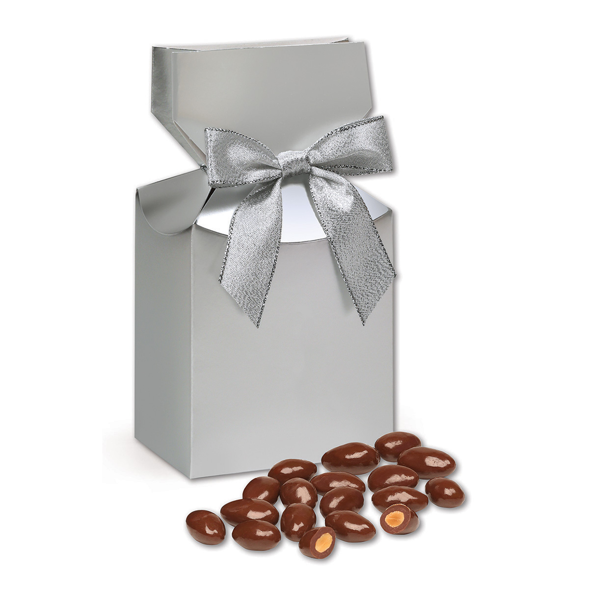 Milk Chocolate Covered Almonds Silver in Premium Delights Gift Box 3