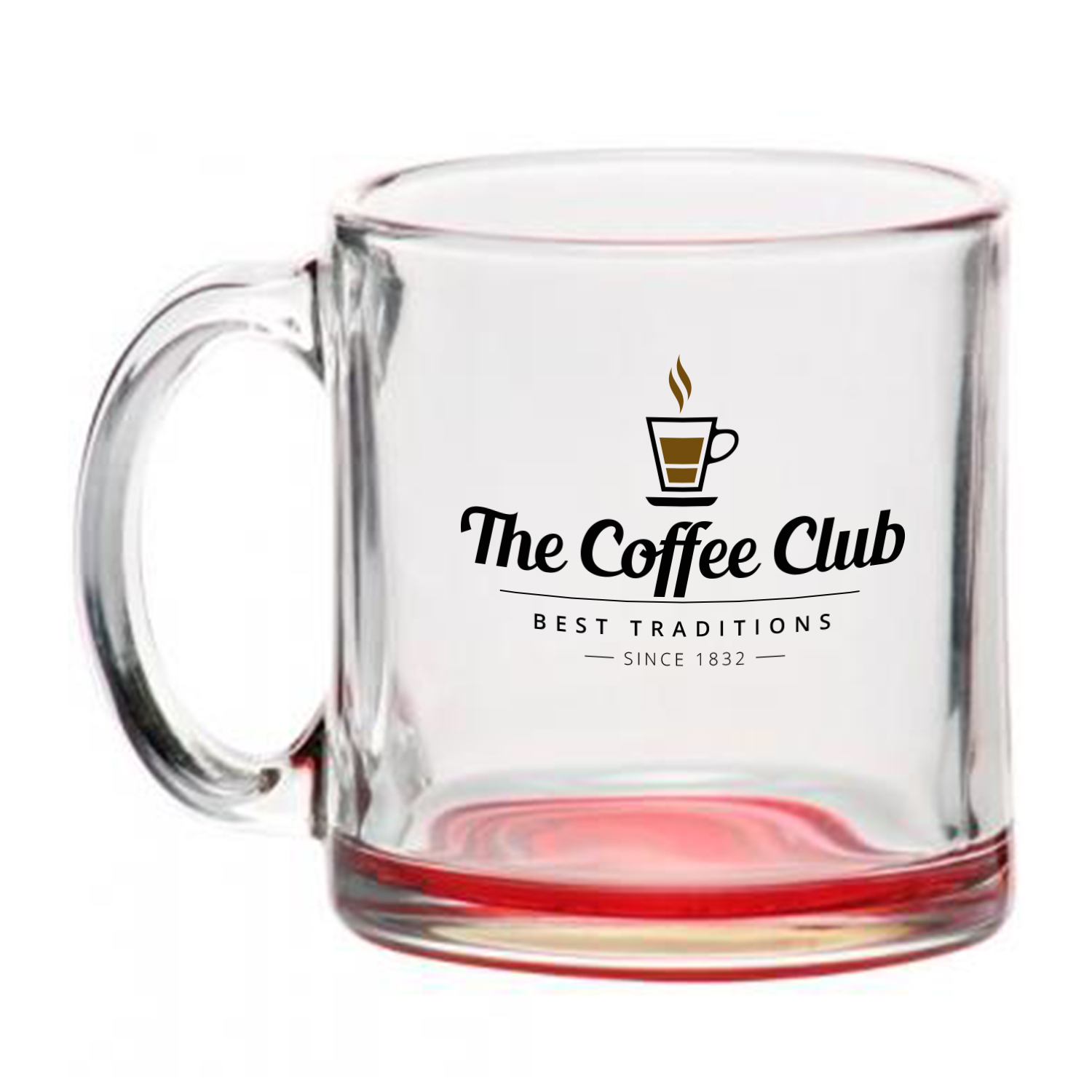 13 oz. Kona Glass Coffee Mug (2 Color Imprint) 8