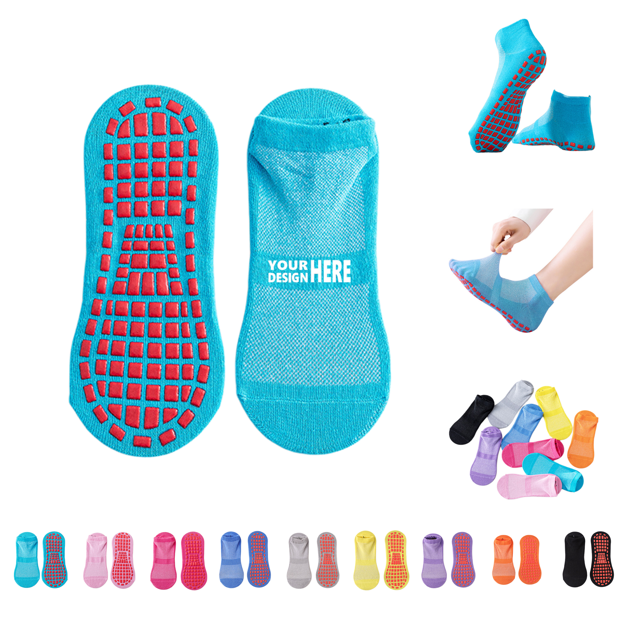Adult Non Slip Yoga Pilates Grip Socks 1