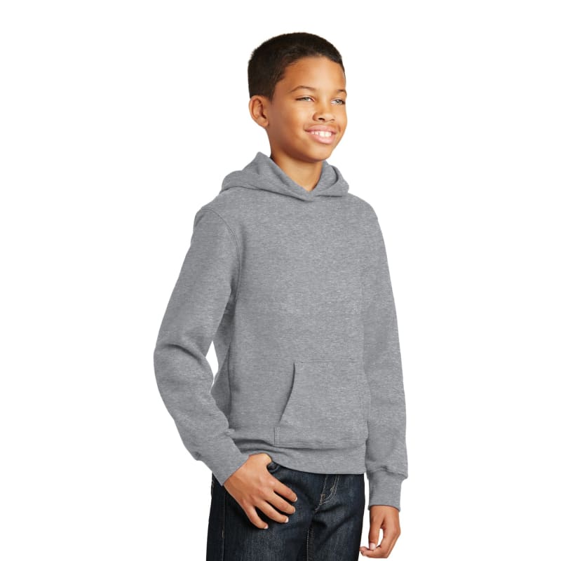 Port & Company Youth Fan Favorite Fleece Pullover Hooded Sweatshirt. 5