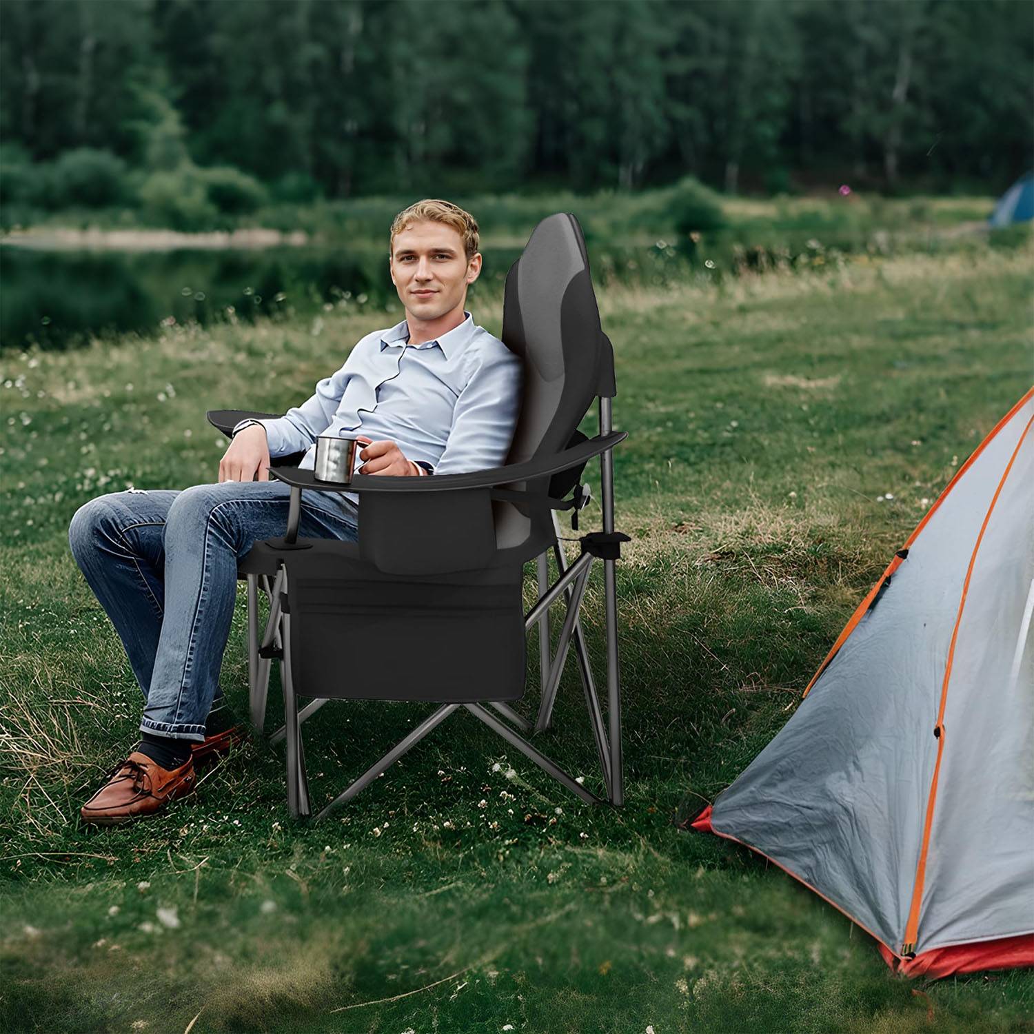 Multifunctional Foldable Heavy Duty Camping Chair 6