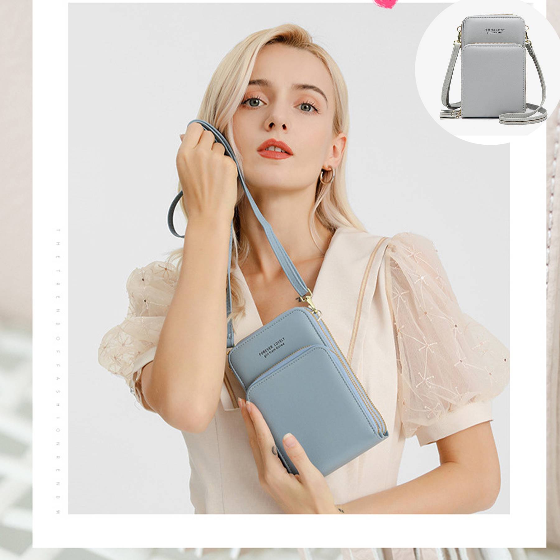 PU Small Crossbody Cell Phone Bag 11