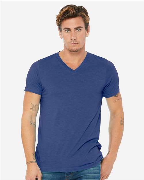 Unisex Triblend V-Neck Tee - 3415 70