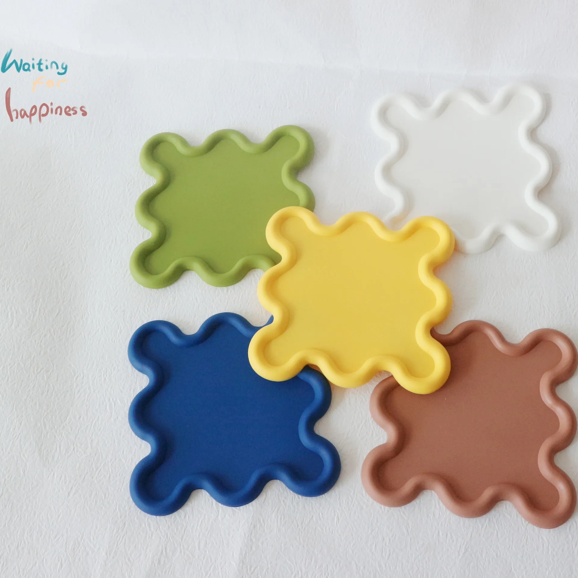 PVC Shaped Soft Rubber Anti Slip Coaster 9