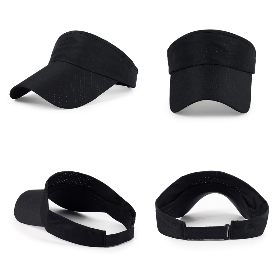 Stock Solid Color Perforated Polyester Visor 3
