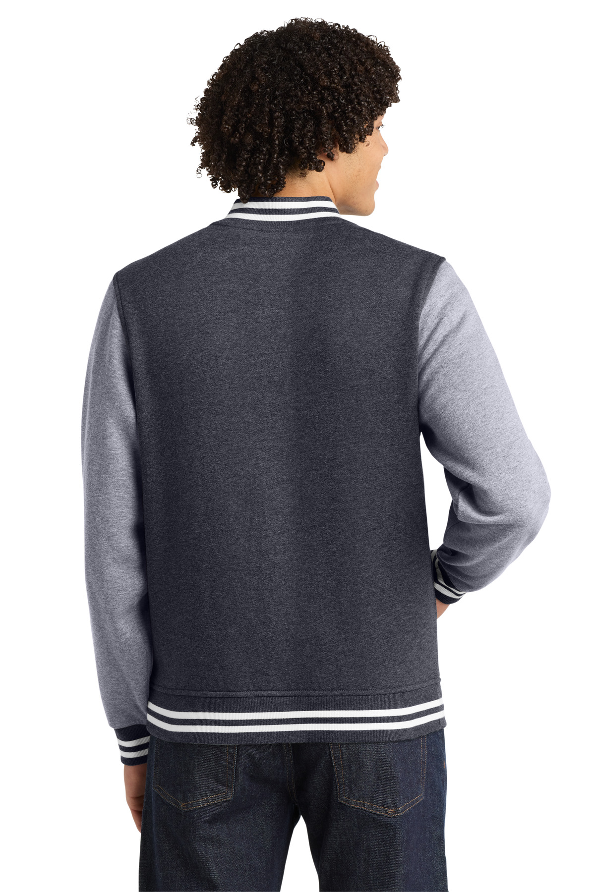 Sport-Tek Fleece Letterman Jacket. ST270 23