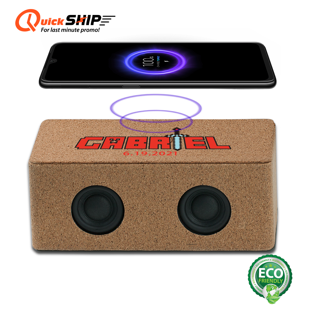 Milling Cork Eco-Friendly Speaker and Wireless Charger 16