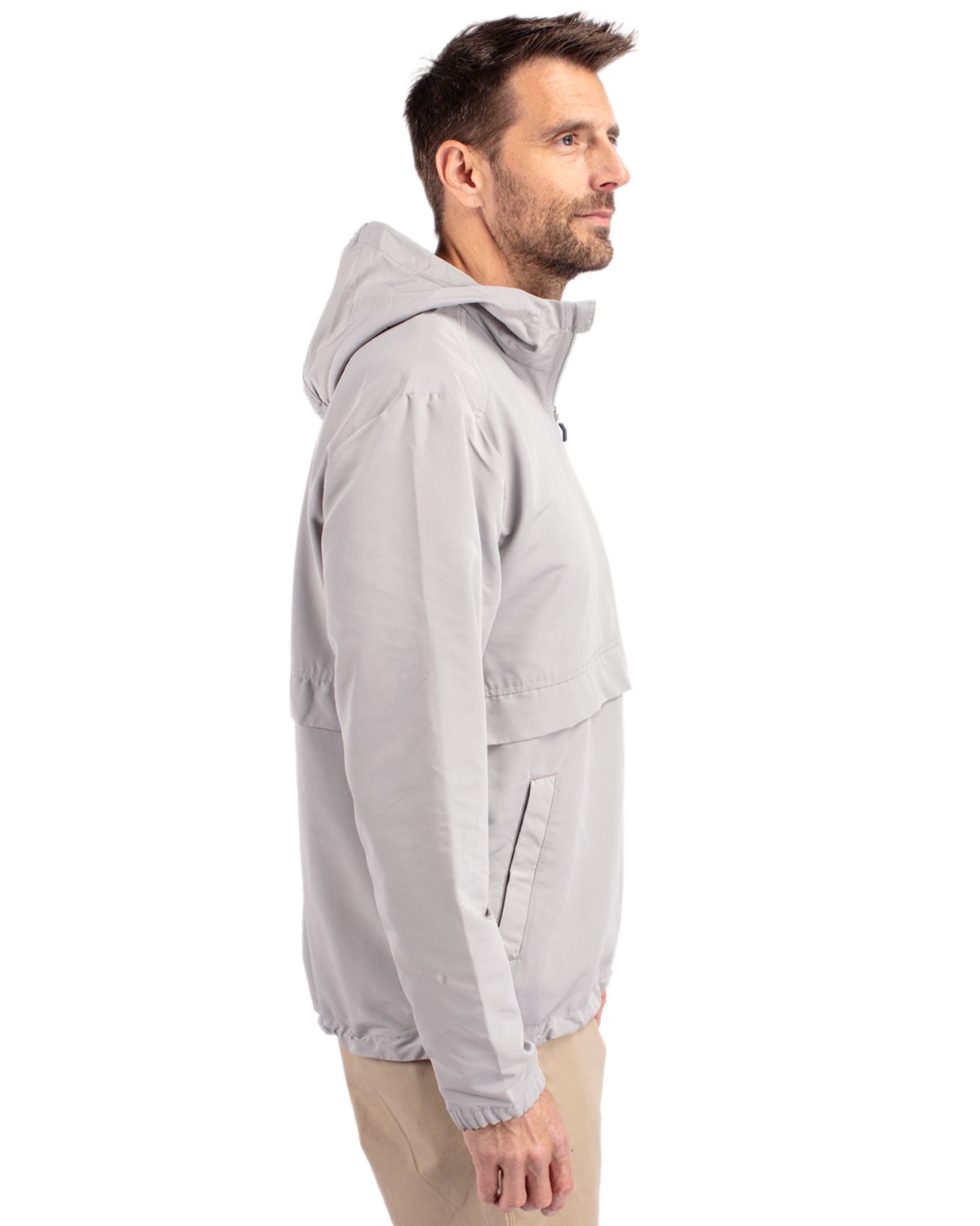 Cutter & Buck Charter Recycled Packable Mens Half Zip Anorak Jacket 43