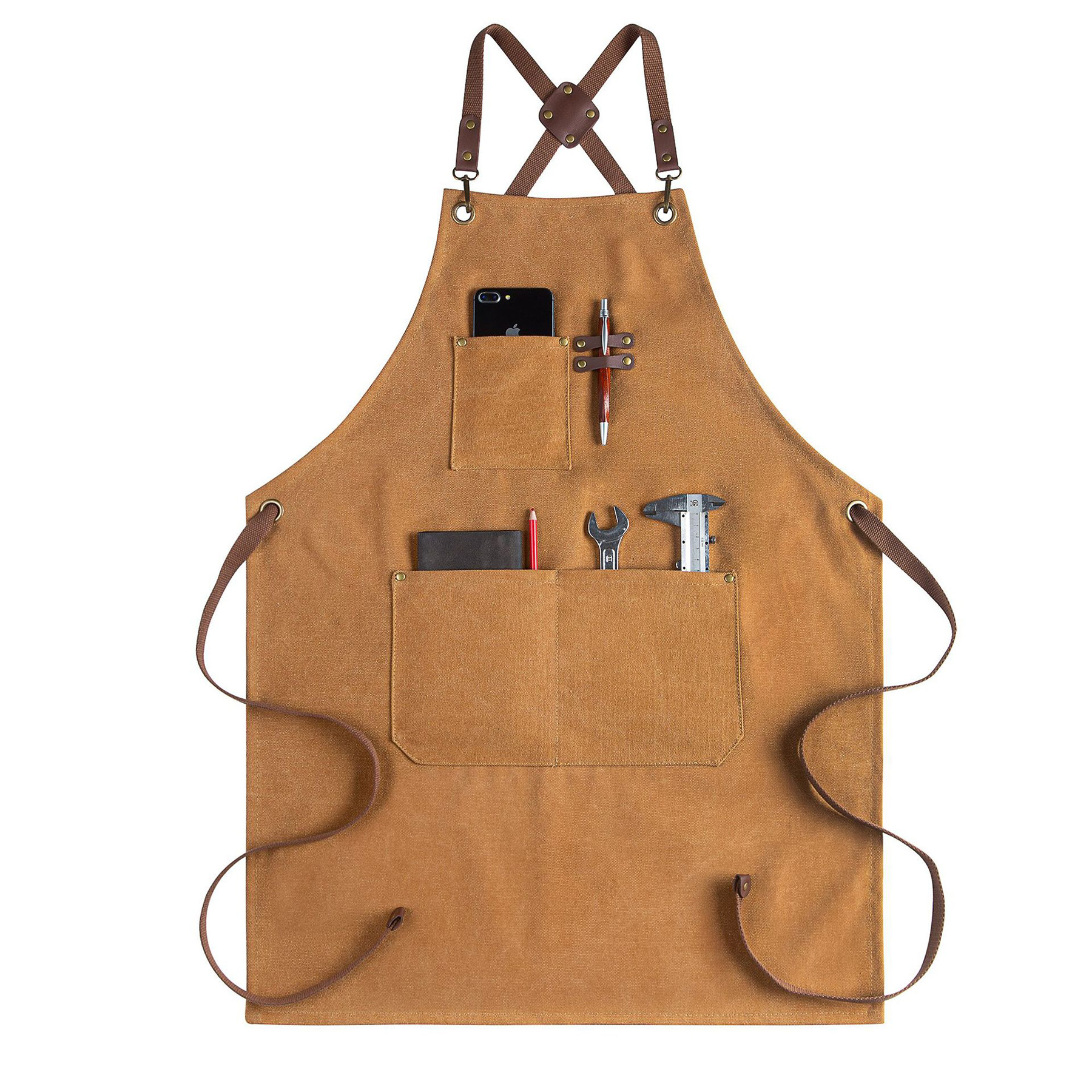 Canvas Multifunctional Pocket Carpentry Apron 8