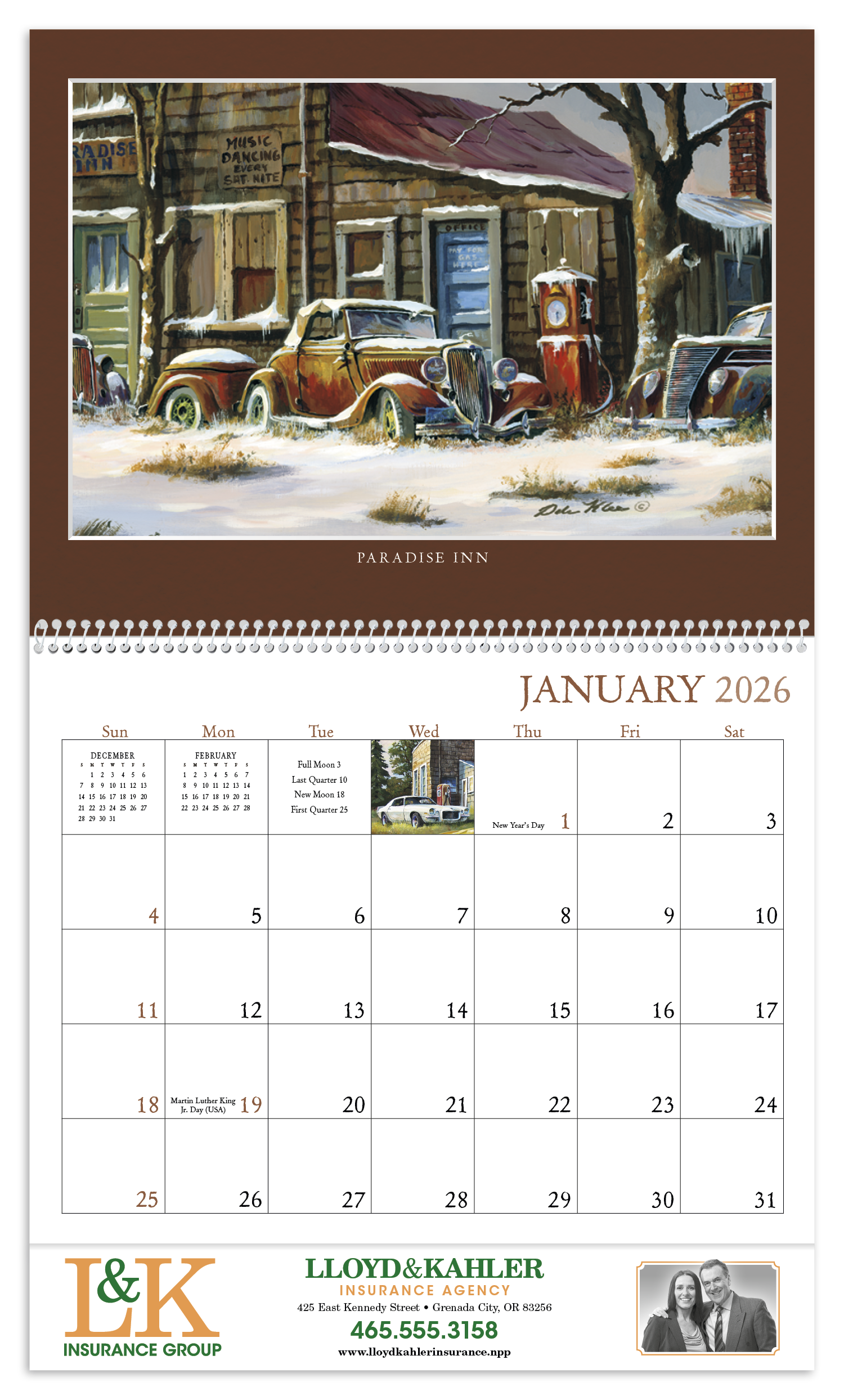 Triumph® Calendars Junkyard Classics by Dale Klee Calendar 13