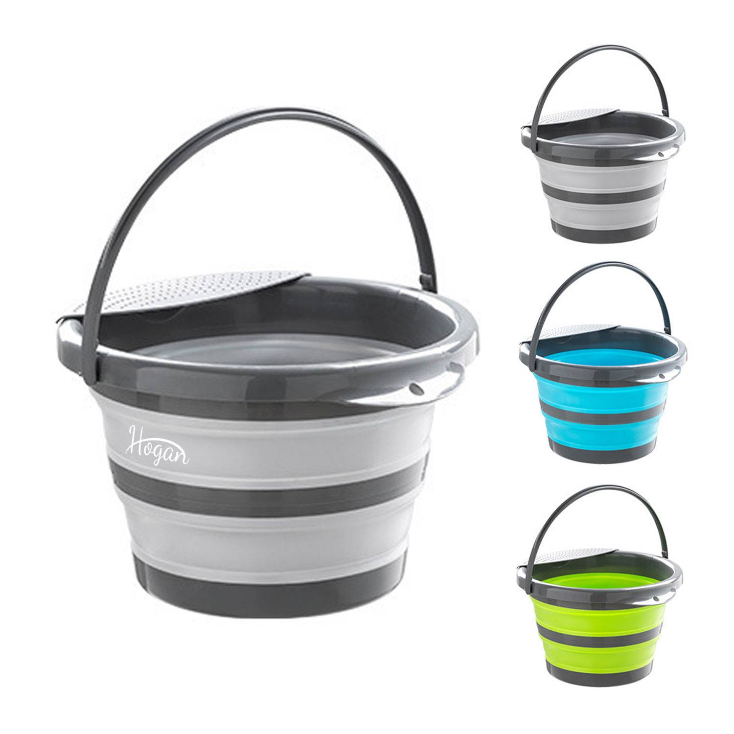 170oz Collapsible Water Container Bucket W/ Han