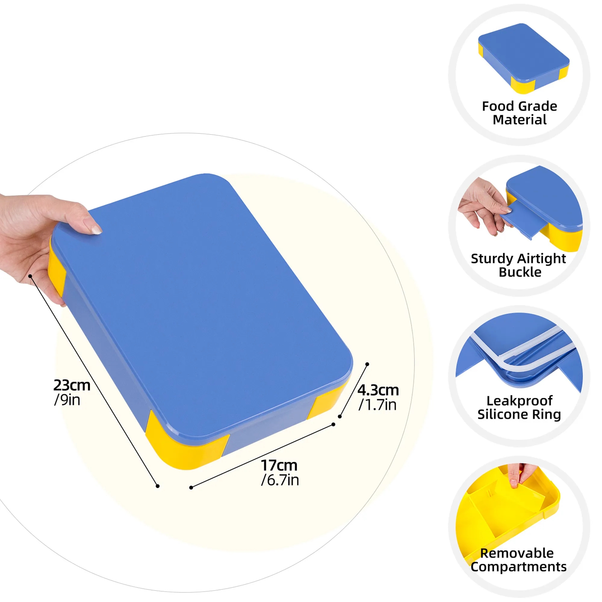 5 Compartments Lunch Box 6